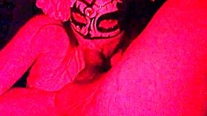 Masked Redhead Sucking Cock