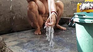 Bhabhi Outdoor Bath