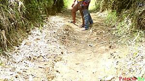 outdoor aunty fucking