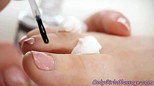 masseuse licks hairy pussy