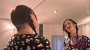 Petite Brunette Trio