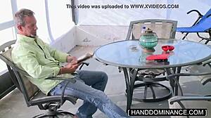 Blondie Handjob Action