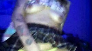 geeky slut riding cock