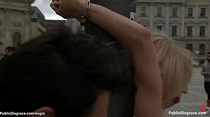 Blond Public Gangbang