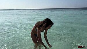 Pissed On Beach Girl