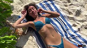 Pissed On Beach Girl