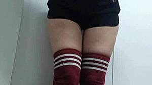 Topless Socks Tease