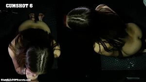 Intense gloryhole swallowing thrill