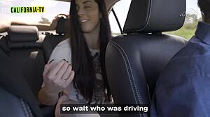 Influencer Strips in Taxi