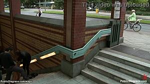 Blond Public Gangbang