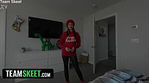 Christmas Tits Blowjob