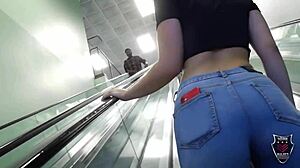 Blonde Public Masturbation