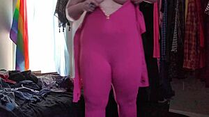 Trying Stretchy Bodysuit