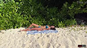 Pissed On Beach Girl