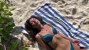 Pissed On Beach Girl