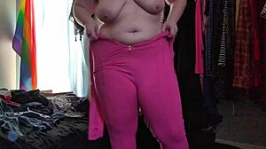 Trying Stretchy Bodysuit