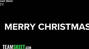 Christmas Tits Blowjob