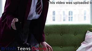 British Student Masturbates