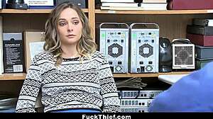 Blonde Teen Shoplifter Fucked