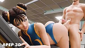 Chun Li Footjob