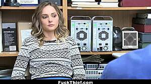 Blonde Teen Shoplifter Fucked