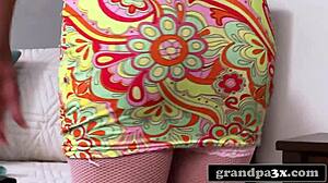 Granddads Bang Brunette Wildly