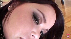Submissive Brunette Anal Creampie