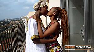 Intense Ebony Lesbian Play