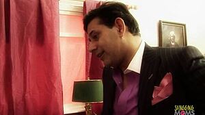 Blonde Boss Sucks Cock