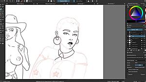 Vibrant Ebony Artwork