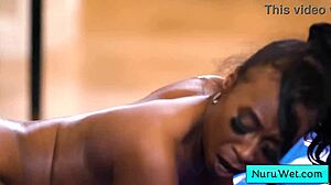 Ebony Masseuse Massive Cock