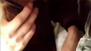 sucking cock on phone