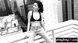 Redhead Teen Stripping