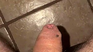 Solo pierced cock