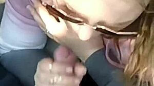 Public Car Blowjob Swallow