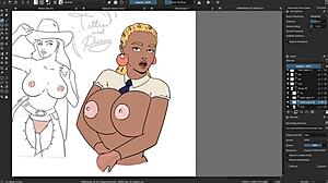 Vibrant Ebony Artwork