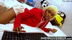 Ebony Babe Fucked Hard!