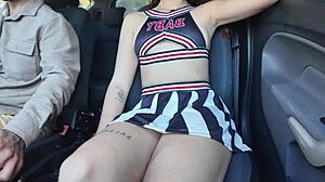 Teen Cheerleader Fingered
