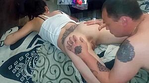 Rough anal lick