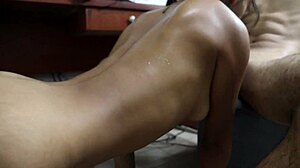 Colombian Chick Touches Vagina