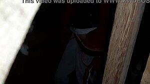 Caught woman masturbating