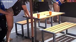 public fast food orgy