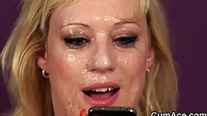 Model Facial Cumshot
