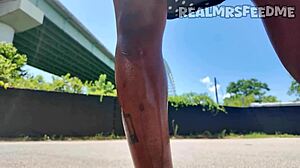 Sloppy Ebony Deepthroat