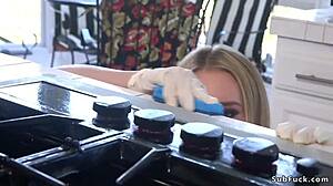 Blonde's Gangbang Double Penetration