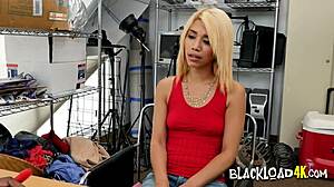Blonde Bends Obediently