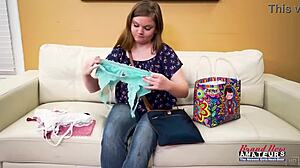 Petite Coed Sucks Cock