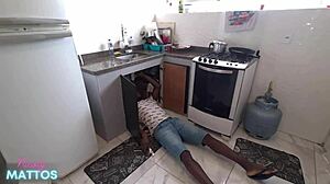 Pounding kitchen ass