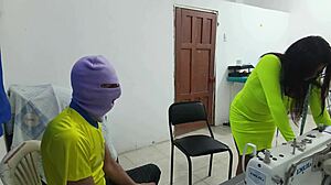 Whore Groped at Work!