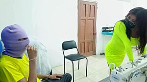 Whore Groped at Work!